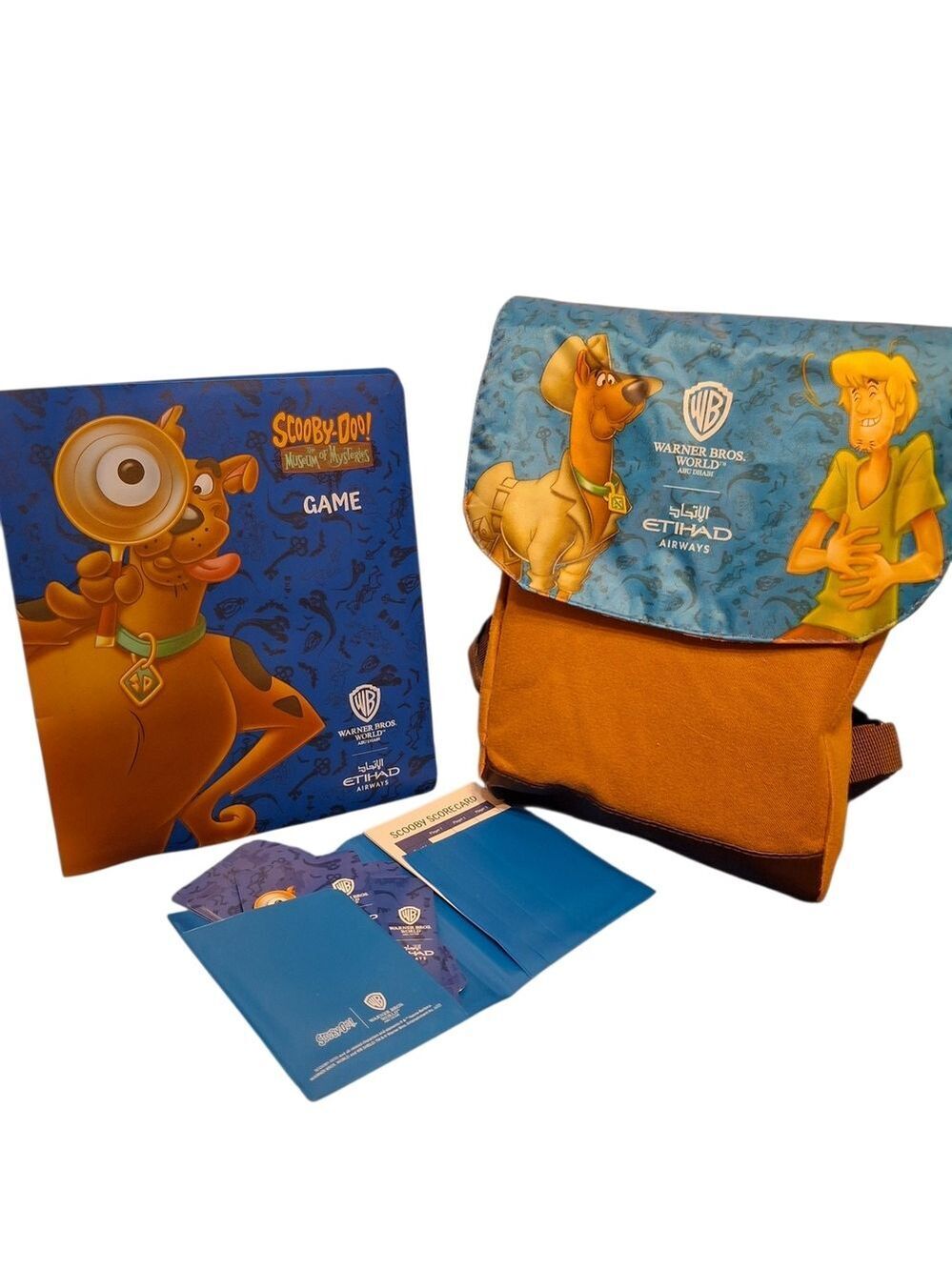 Warner Bros. Scooby-Doo Travel Backpack & Activity Set - Blue Etihad Airlines